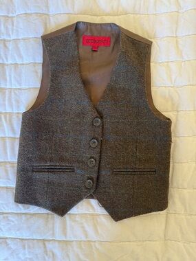 Gioberti Toddler Boys Vest 2T Brown Tweed Plaid Dress Formal